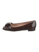 Gianvito Rossi Patent Leather Leather Trim Embellishment Flats