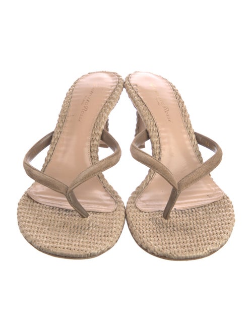 Gianvito Rossi Raffia Slides