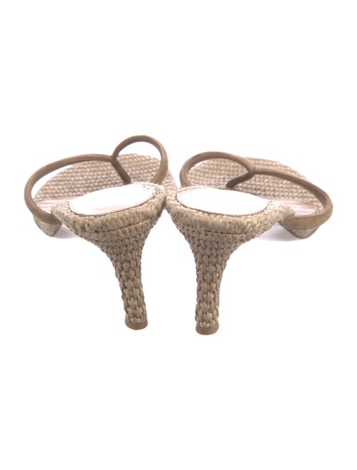 Gianvito Rossi Raffia Slides