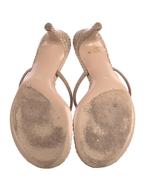 Gianvito Rossi Raffia Slides