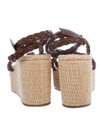 Gianvito Rossi Leather Animal Print Espadrilles