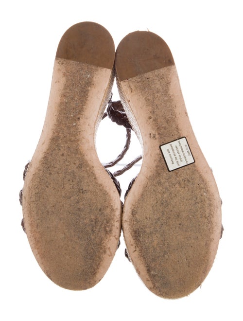 Gianvito Rossi Leather Animal Print Espadrilles