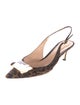 Gianvito Rossi Ponyhair Animal Print Slingback Pumps