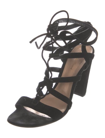 Gianvito Rossi Suede Gladiator Sandals