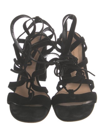 Gianvito Rossi Suede Gladiator Sandals