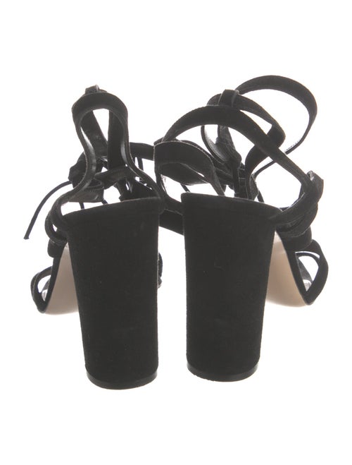 Gianvito Rossi Suede Gladiator Sandals