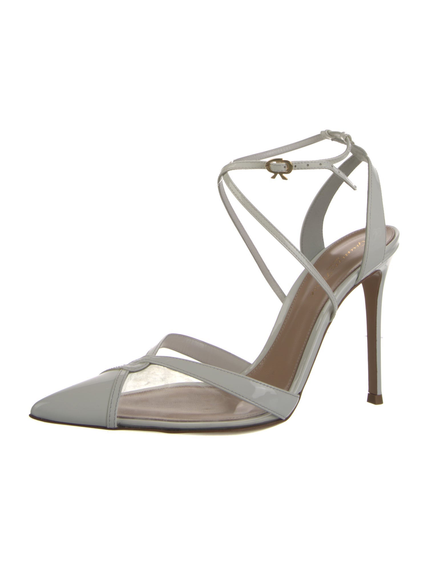Gianvito Rossi Patent Leather T-Strap Pumps