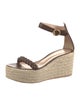 Gianvito Rossi Leather Braided Accents Espadrilles