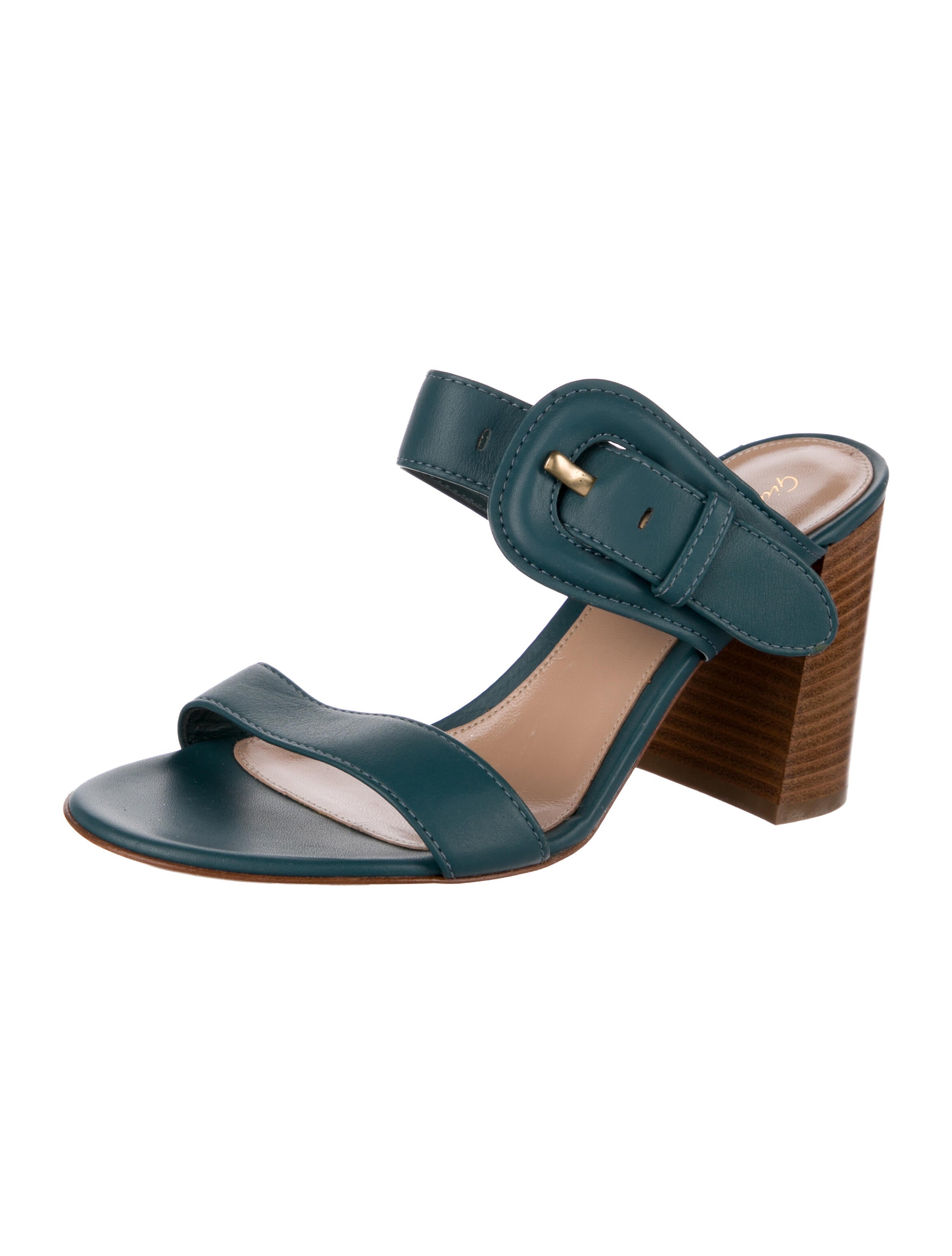 Gianvito Rossi Leather Slides