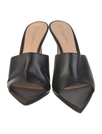 Gianvito Rossi Leather Slides
