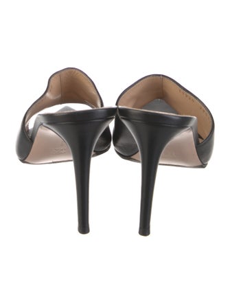 Gianvito Rossi Leather Slides