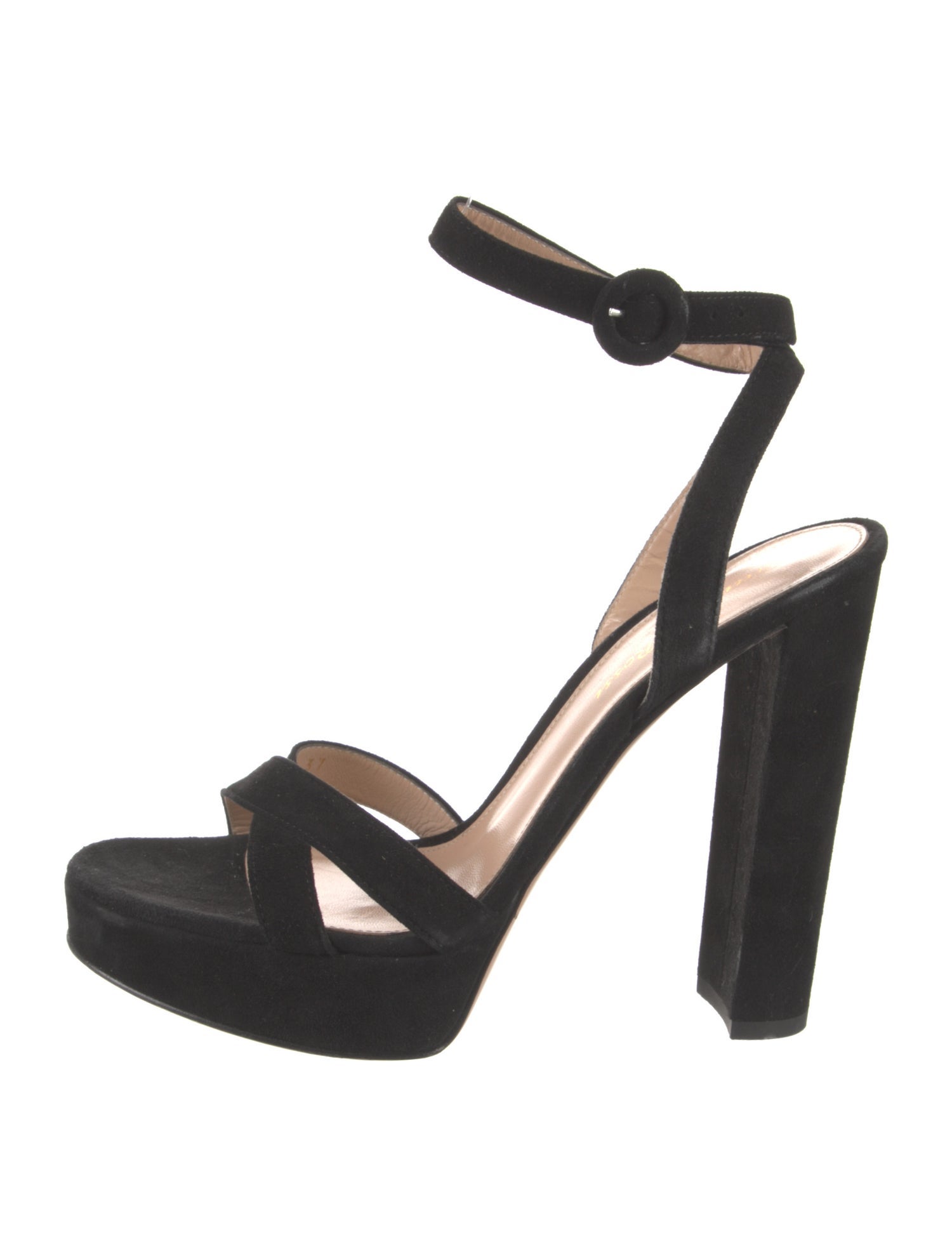 Gianvito Rossi Suede Slingback Sandals