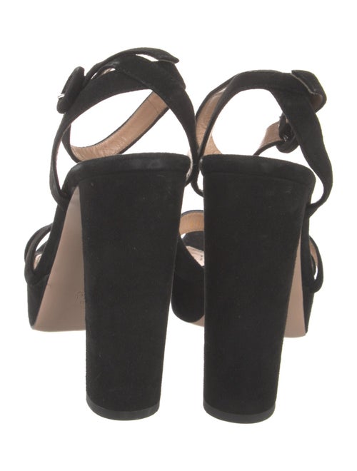 Gianvito Rossi Suede Slingback Sandals