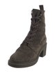Gianvito Rossi Suede Combat Boots