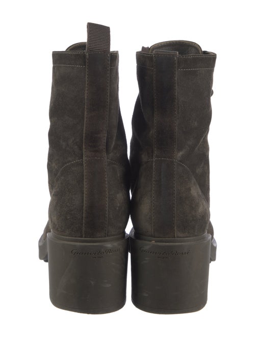 Gianvito Rossi Suede Combat Boots