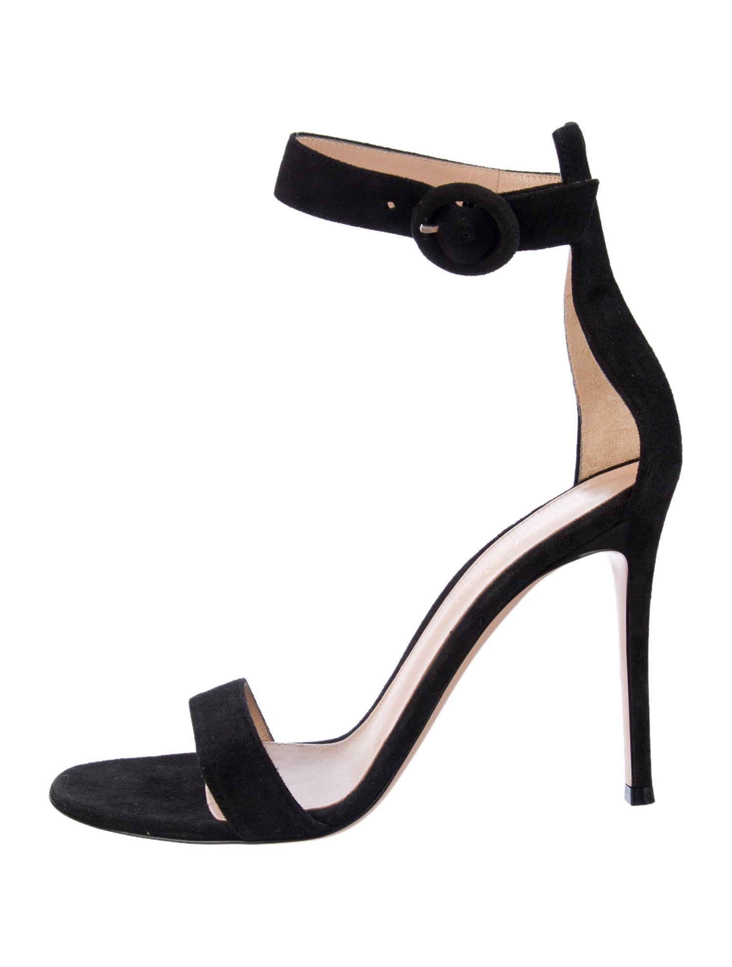 Gianvito Rossi Suede D'Orsay Pumps