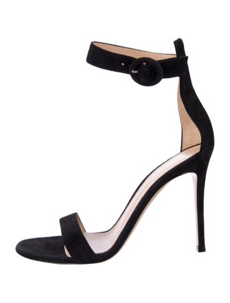 Gianvito Rossi Suede D'Orsay Pumps
