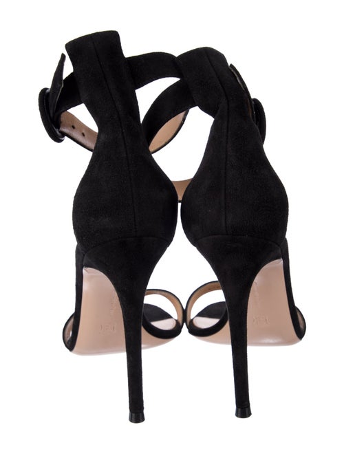 Gianvito Rossi Suede D'Orsay Pumps