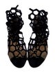 Gianvito Rossi Suede Mesh Accents Gladiator Sandals