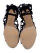 Gianvito Rossi Suede Mesh Accents Gladiator Sandals