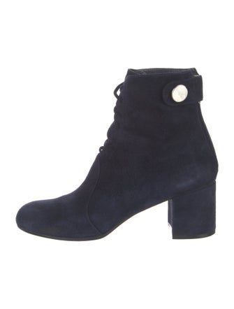 Gianvito Rossi Suede Lace-Up Boots