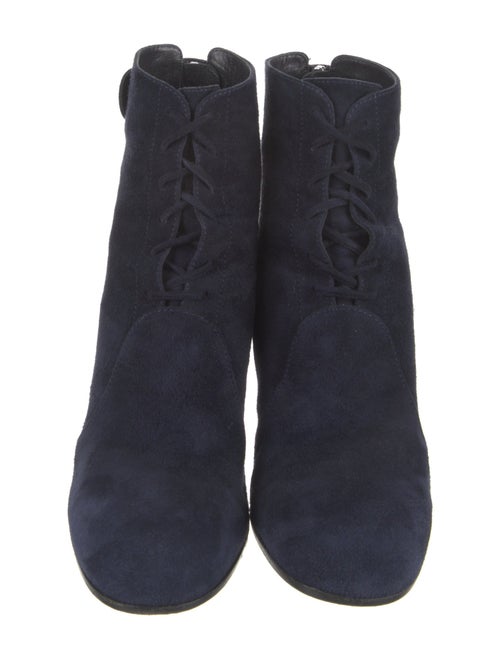 Gianvito Rossi Suede Lace-Up Boots