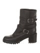 Gianvito Rossi Leather Moto Boots