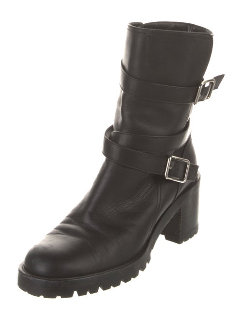 Gianvito Rossi Leather Moto Boots