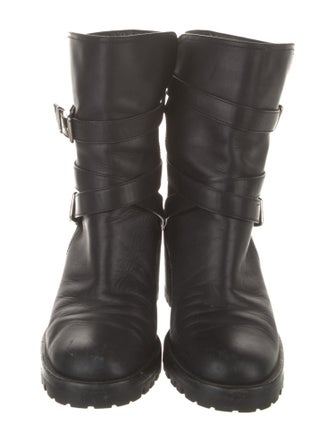 Gianvito Rossi Leather Moto Boots