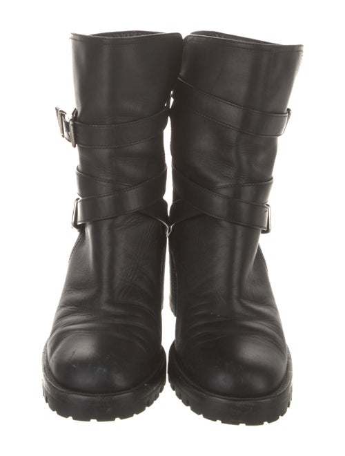 Gianvito Rossi Leather Moto Boots