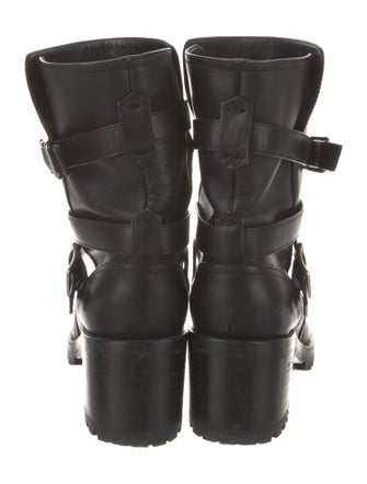 Gianvito Rossi Leather Moto Boots