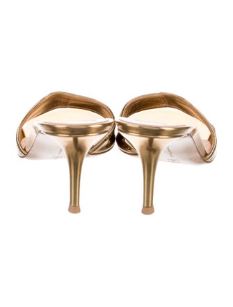 Gianvito Rossi Leather Slides