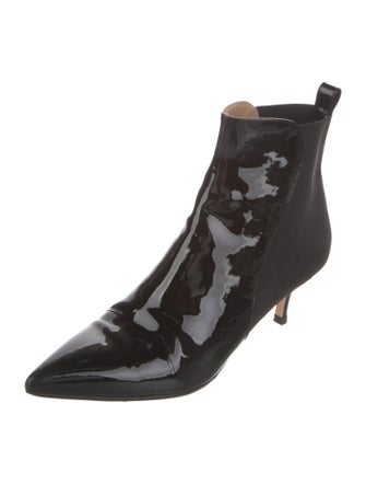 Gianvito Rossi Patent Leather Chelsea Boots