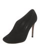 Gianvito Rossi Suede Cutout Accent Pumps