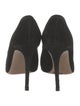 Gianvito Rossi Suede Cutout Accent Pumps