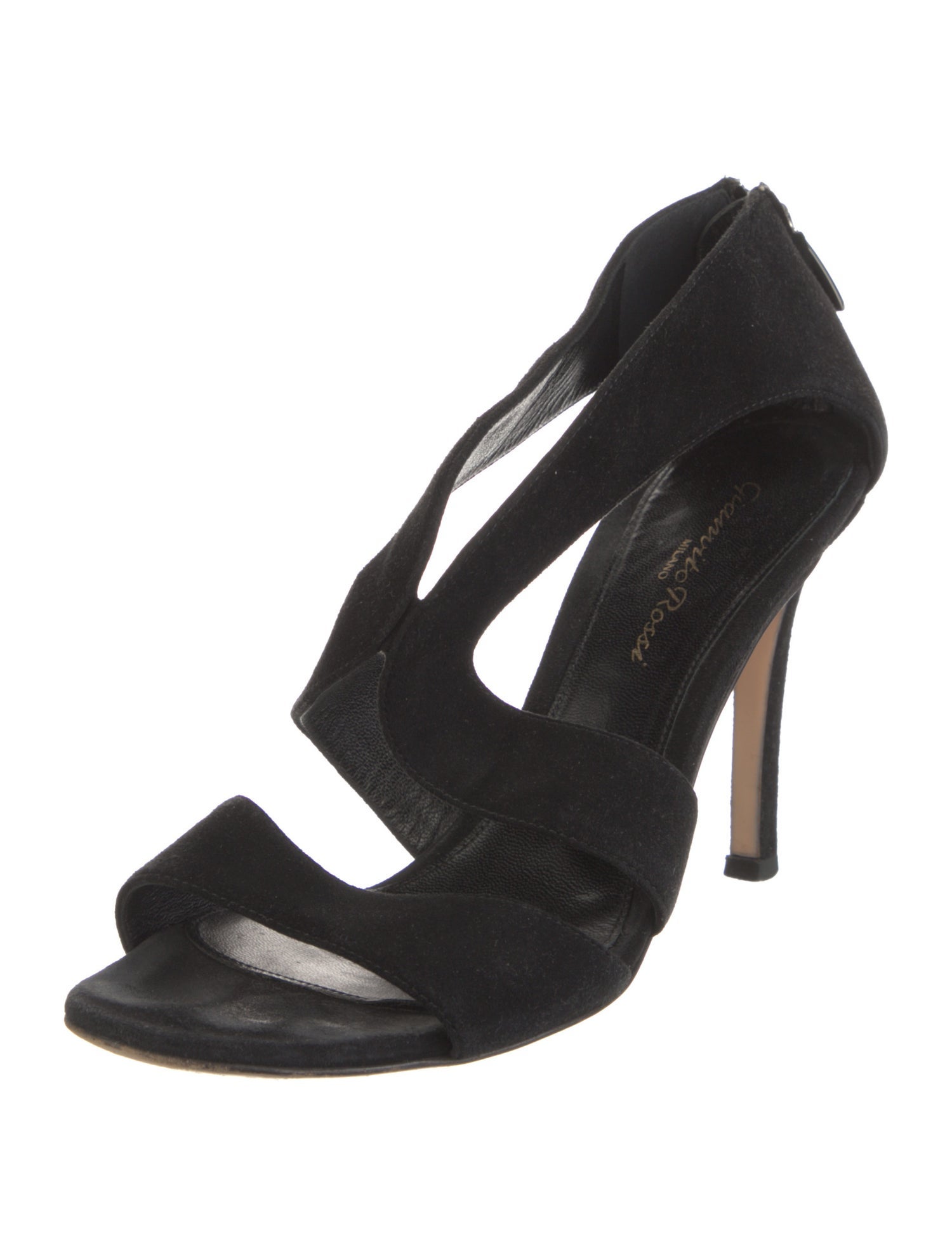 Gianvito Rossi Suede Slingback Sandals