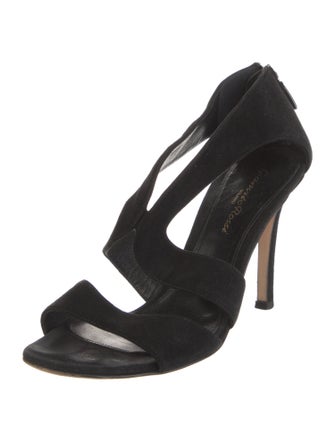 Gianvito Rossi Suede Slingback Sandals