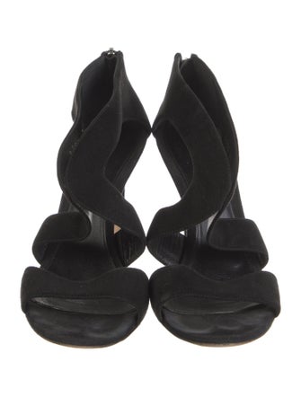 Gianvito Rossi Suede Slingback Sandals