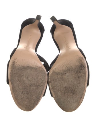 Gianvito Rossi Suede Slingback Sandals