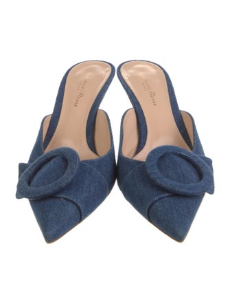 Gianvito Rossi Suede Mules
