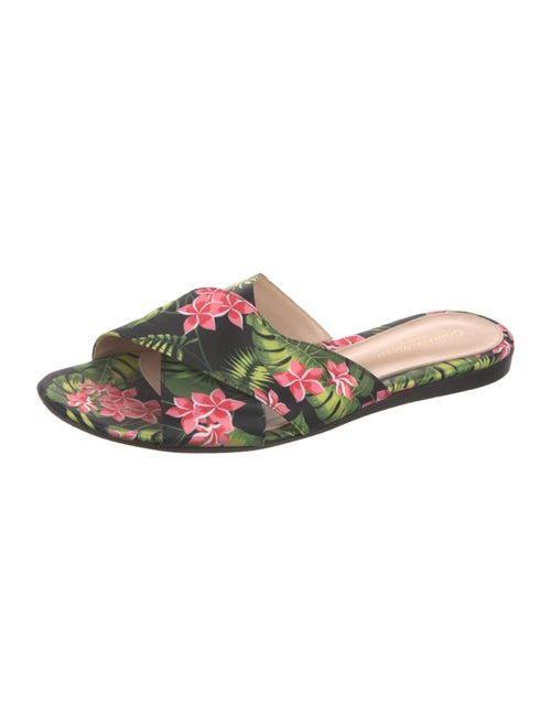 Gianvito Rossi Floral Print Slides