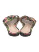 Gianvito Rossi Floral Print Slides