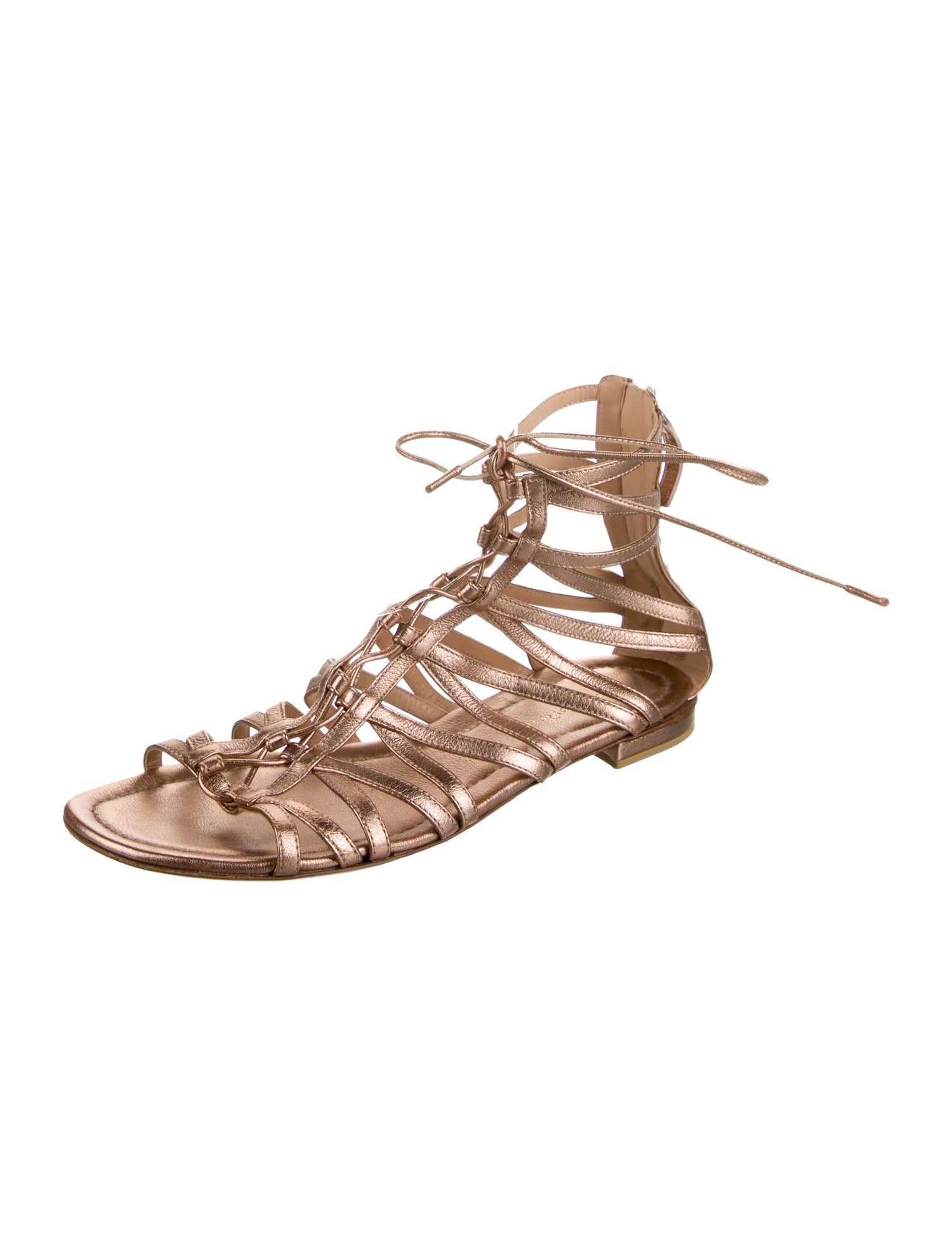 Gianvito Rossi Leather Gladiator Sandals