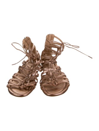 Gianvito Rossi Leather Gladiator Sandals