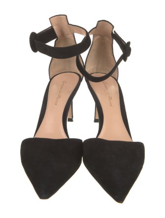 Gianvito Rossi Suede D'Orsay Pumps