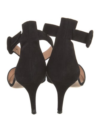 Gianvito Rossi Suede D'Orsay Pumps