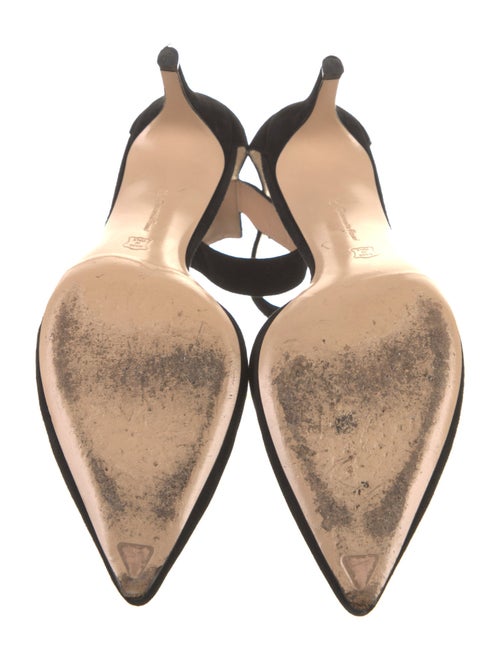 Gianvito Rossi Suede D'Orsay Pumps