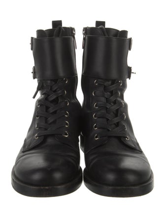 Gianvito Rossi Leather Combat Boots