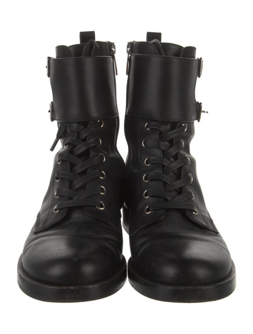 Gianvito Rossi Leather Combat Boots