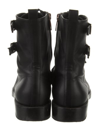 Gianvito Rossi Leather Combat Boots
